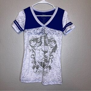 Ravenclaw Women's Short Sleeve Tee - Blue and White
